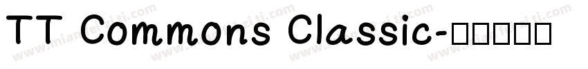 TT Commons Classic字体转换